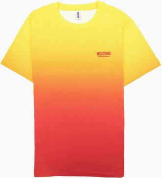 Moschino Mens Moschino Underwear Logo Tape Lounge T Shirt Yellow/red - Size: 35/34/32/40