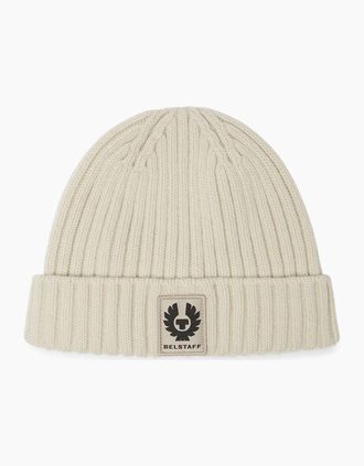 Belstaff Mens WATCH BEANIE HAT - Cream - Size: OS