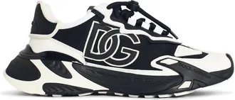 Dolce & Gabbana Daymaster Black And White Lear Blend Sneakers