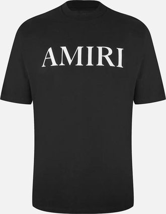Amiri Mens Amiri Core Logo T-Shirt in Black - Size: 36