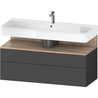 Duravit Duravit - Qatego Mueble Bajo Lavabo, 1 Extra&iacute;ble Y 1 Caj&oacute;n