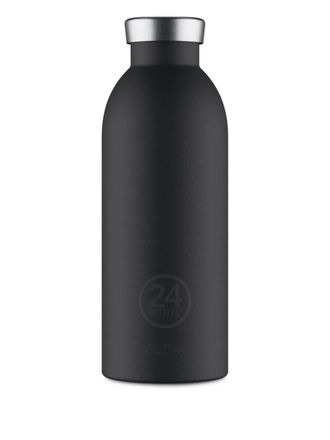 24 Bottles Clime logo-embossed water bottle (500mL) - unisex - stainless steel/Silicone - One Size - Black