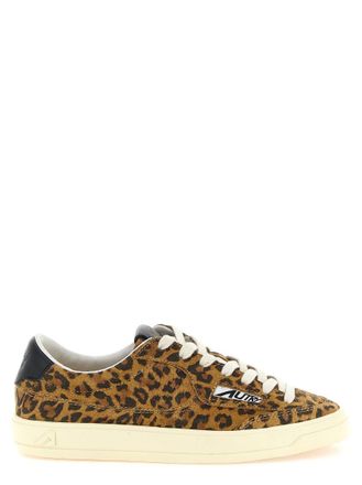 Autry Leopard Print Lace Up Sneakers