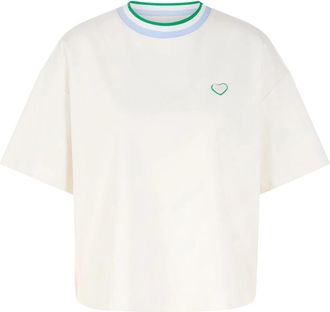 Marc Cain T-Shirts - Dames - T-shirts - Wit - L - Katoen - Tops