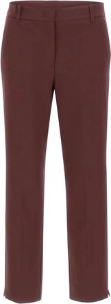 Marella Rechte broek - Dames - Straight fit broeken - Rood - M - Katoen - Broeken