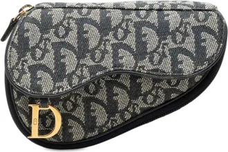 Dior Pre-owned Dior Diorissimo Canvas Saddle Pouch Ladies OOZRPMJ1AF6EUJI3