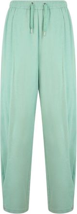 Herno Broek met verstelbare taille - Dames - Sweatpants - Groen - M - Polyester - Broeken