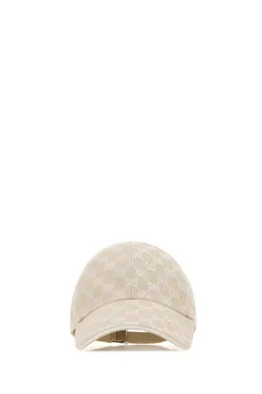 Gucci Beige Signaure Pattern Baseball Cap