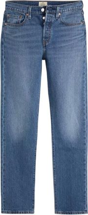 Levi's Jeans, Dames, Blauw, W27 L32, Katoen, 501 Original Fit Jeans