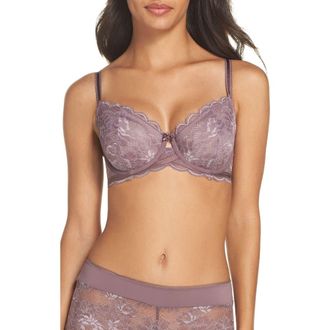 Wacoal Fire & Lace Underwire Bra in Flint at Nordstrom, Size 36D