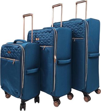 Infinity Leather Cabinekoffers Set 4-wielbagage Reizen Lichtgewicht tassen