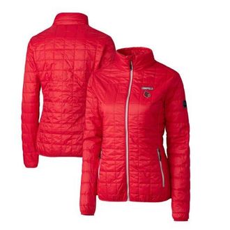 Cutter & Buck Womens Cutter & Buck Red Louisville Cardinals Rainier Eco Insulated Puffer Full-Zip Jacket at Nordstrom, Size X-Small