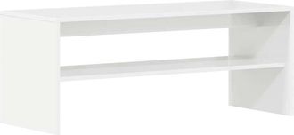 vidaXL Vidaxl - Mueble De Tv Madera Contrachapada Blanco Brillante 100x40x40 Cm