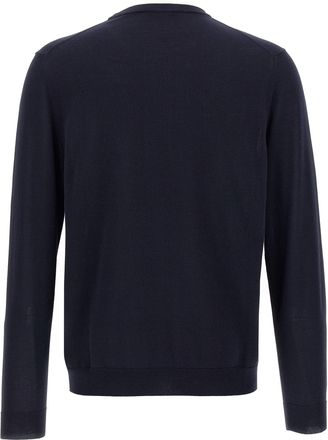 Zanone Crew Neck Cotton Sweater - Navy