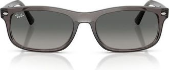 Ray-Ban Rectangular Sunglasses in Opal Light Grey/grey at Nordstrom