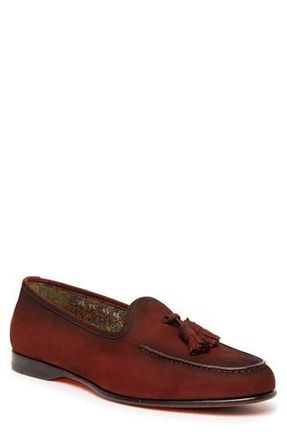 Santoni Andrea Tassel Loafer in Dark Red at Nordstrom Rack, Size 10.5