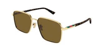 Gucci Brown Square Mens Sunglasses GG1965SK 003 60