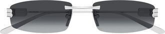 Balenciaga Sunglasses Bb0488 S 006 Silver/Smoke Gray Men