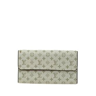 Louis Vuitton Pre-owned Wallets, female, Green, Size: ONE SIZE Pre-owned Porte Tresor International Monogram Long Wallet