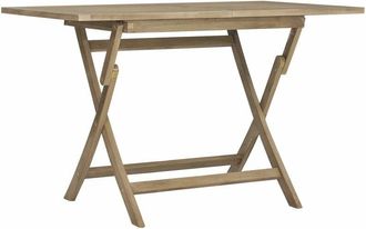 vidaXL Vidaxl - Mesa De Jard&iacute;n Plegable Madera Maciza De Teca 120x70x75 Cm