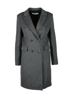 ANNIE PARIS Wool and Cashmere Coat - Grey