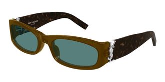Saint Laurent SL M152 005 Mens Sunglasses Brown Size 55 - Free RX Lenses - Free RX Lenses