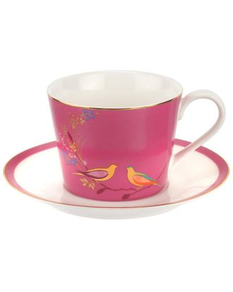 Portmeirion Sara Miller For Portmeirion Chelsea Collection Tea Cup & Saucer