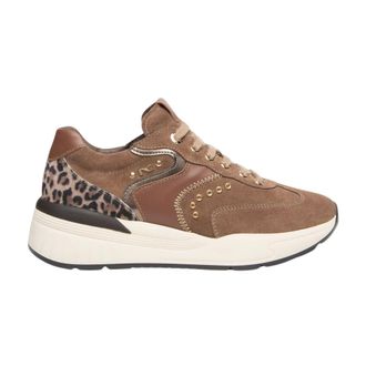 Nero Giardini Zapatillas de ante- piel y material t&eacute;cnico - Shoes - Mujer - Beige - 36 EU