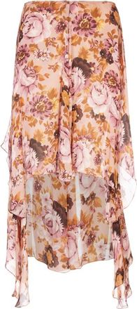 Chloé Rokken, Dames, Veelkleurig, 2Xs, Zijden Multikleur Broek