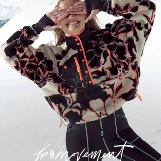 Free People Rocky Ridge Pullover In Magnolia Floral Combo