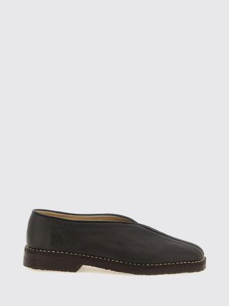 Christophe Lemaire Grained Lambskin Loafers with Round Toe and Rubber Sole