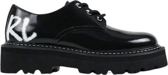 Karl Lagerfeld Dames, Schoenen, Zwart, Maat: 36 EU Leer