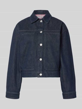 Oh April Regular Fit Jeansjacke mit aufgesetzten Taschen Modell Clara in Jeansblau, Gr&ouml;&szlig;e XL