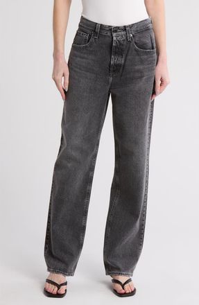 AG - Adriano Goldschmied Clove High Waist Straight Leg Jeans in Distortion at Nordstrom Rack, Size 24