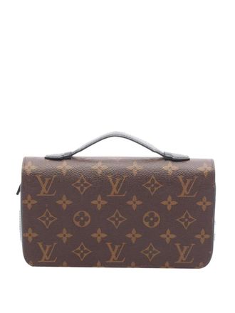 Louis Vuitton 2013 Monogram Macassar Zippy XL lange portemonnee - Bruin