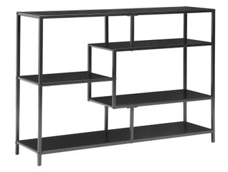 Nordlys Industrial 5-Level Bookshelf Storage Rack in Black