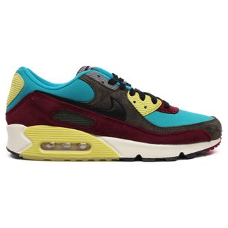 Nike Air Max 90 NRG Leather Textile Unisex Low Top Trainers - Ridgerock Black Turbo Green - Size:UK 7.5