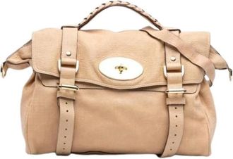 Mulberry Pre-owned Alexa Handtas - Dames - Vintage Handtas - Beige - ONE Size - Leer - Vintage