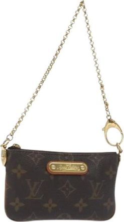 Louis Vuitton Pre-owned Mini Bags, female, Brown, Size: ONE SIZE Pre-owned Pochette Mila PM