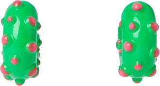 Safsafu Neon Rave Oorbellen - Dames - Oorbellen - Groen - ONE Size - Leer - Accessoires