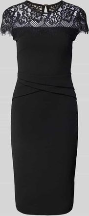 Lipsy Cocktailkleid mit Rundhalsausschnitt in Black, Größe 32