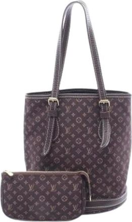 Louis Vuitton Pre-owned Bucket Bags, female, Brown, Size: ONE SIZE Pre-owned Bucket PM