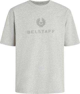 Belstaff Varsity T-shirt in Heather Grey - Heren - T-shirts - Grijs - M - Tops