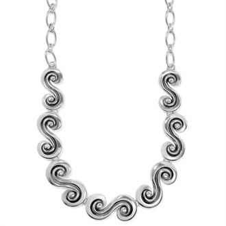 Brighton Contempo Moda Scroll Necklace In Silver