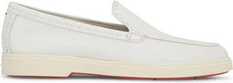 Santoni Mocassini in pelle - Bianco