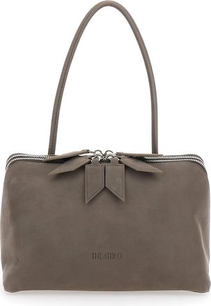 The Attico Grey LAltra Di Milano Large Shoulder Bag