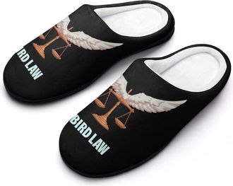 Generic Bird Law Funny Lawyer Mens Slippers Comfortable And Non-slip Cotton Slipper Shoe for House