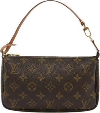 Louis Vuitton Pre-owned Shoulder Bags, female, Brown, Size: ONE SIZE Pre-owned Monogram Pouch