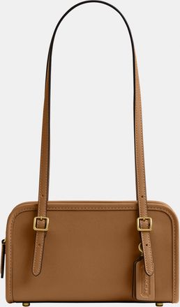 Coach Womens Swing Zip Bag 20 - Brown Leather - One Size