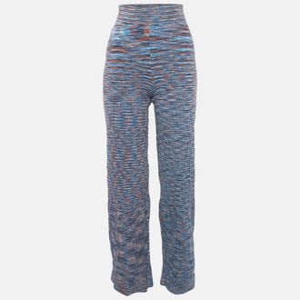 Jonathan Simkhai Jonathan Simkhai Caicos Multicolor Space Knit Wide-Leg Trousers